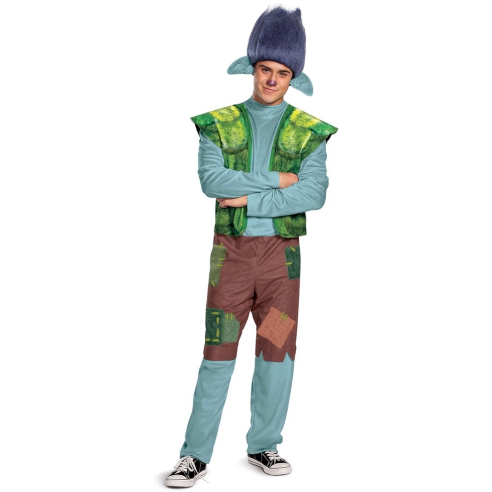Disguise Adult Branch Trolls World Tour Men's Costume